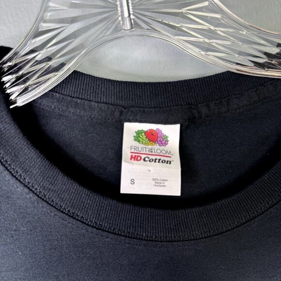 Snapcat Orange Cat Selfie Graphic Short Sleeve Black T-Shirt Men's Sz S (34/36) - Picture 2 of 12